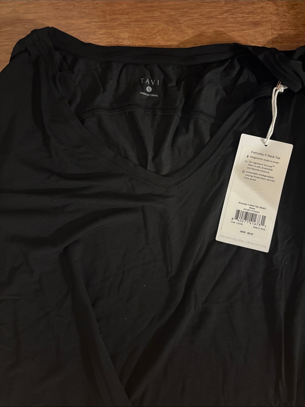 TaviLuxe® Everyday V-Neck Tee - Picture 2 of 2